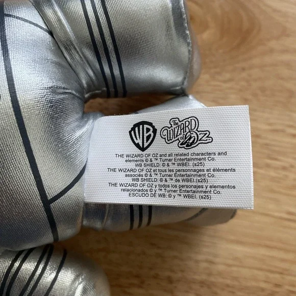 Wizard Of Oz TIN MAN 8" Plush SILVER 2025 Warner Bros. Jazwares NWT - Picture 5 of 5